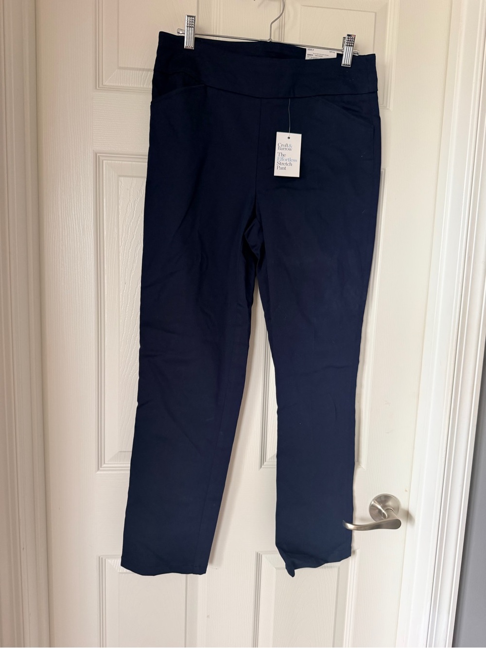 croft & barrow Navy Women's Pull-On Straight Pants